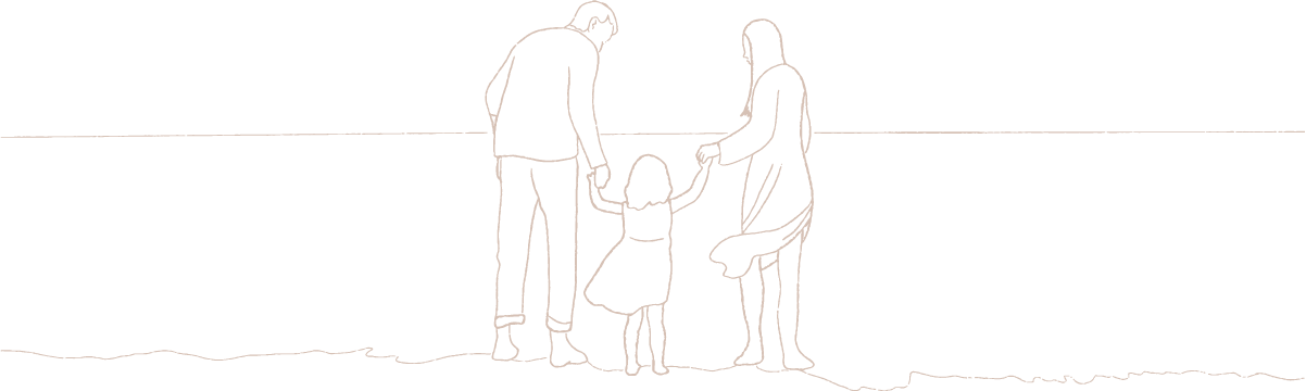 Line-Art Familie